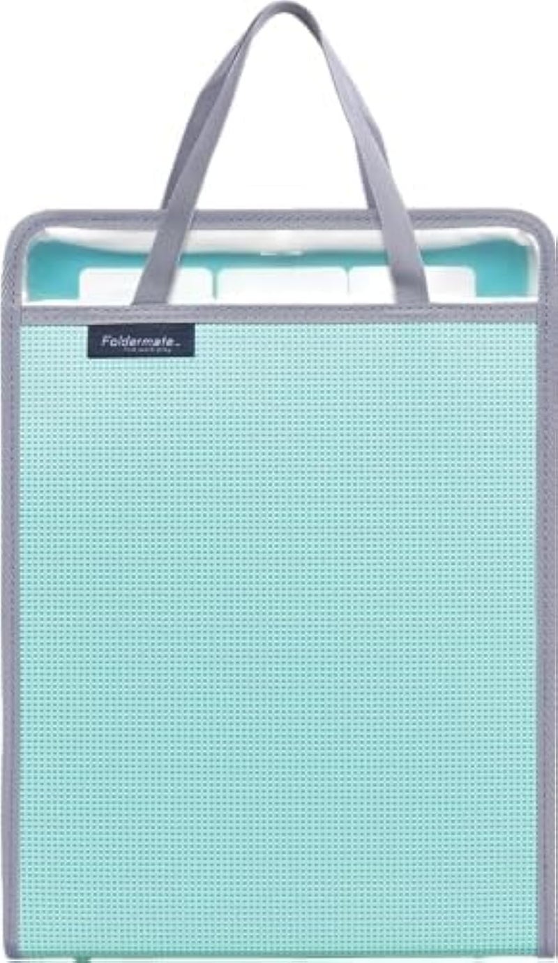 Foldermate حقيبة فولدر ميت القابلة للتوسع 4 جيوب، 3 علامات مع مقبض، A4، ألوان متنوعة، 12859 - عبوة من 02 - Image 1